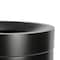 Alpine Industries 54 Gallon 2-Stream Stainless Steel Compost Bin, Recycling Can, and Trash Receptacle Black ALP475-27-BLK-R-T-CO - alternate 2